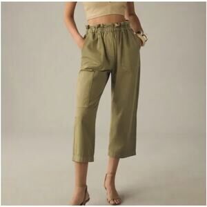 Anthropologie by Anthropologie Utility Cotton Pants in Sage Green - Size S